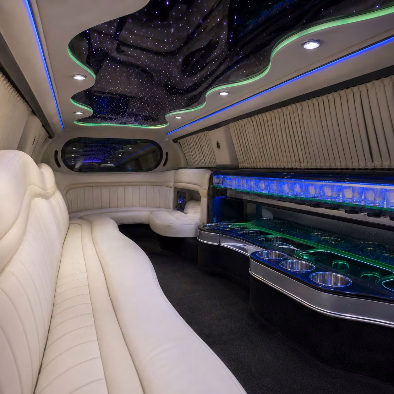 chrysler 300 limo inside