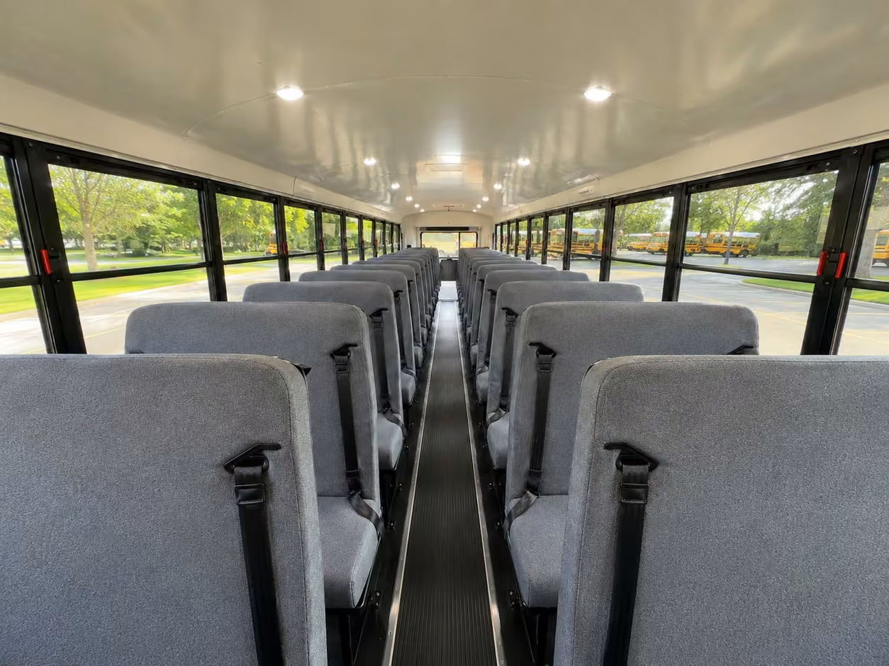 school bus inside